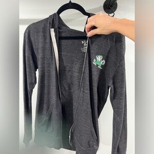 Notre Dame Fighting Irish Blue 84 Charcoal Full-Zip with Hood